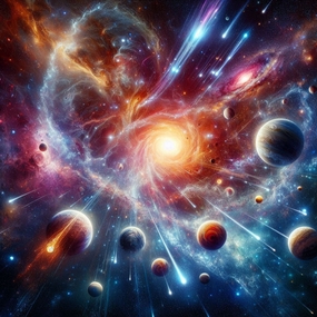 浩瀚宇宙星空星云星球摄影图片